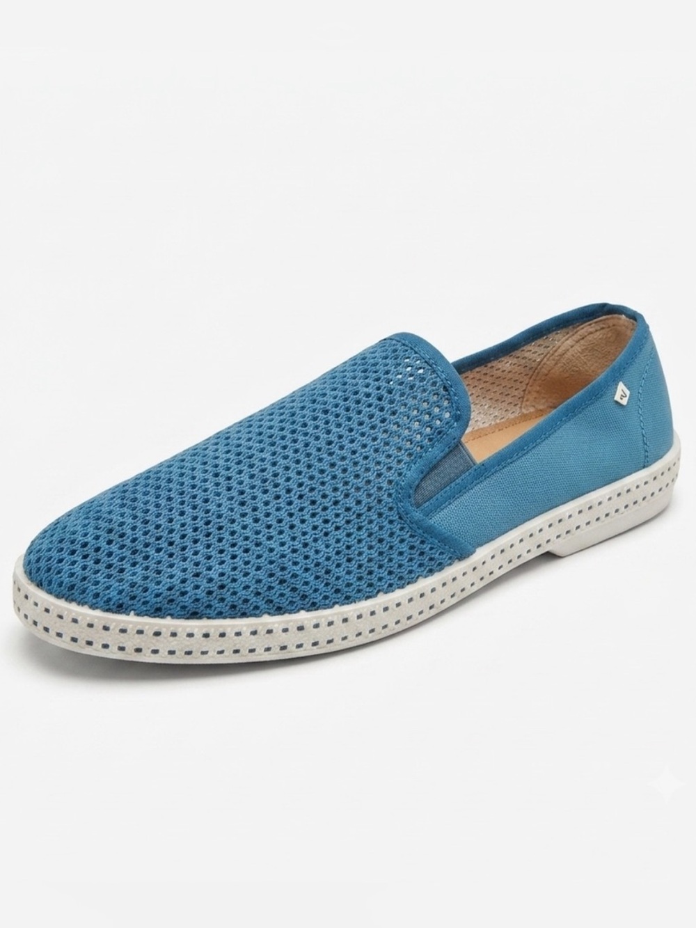Rivieras Men’s Size EU 45 Aqua Blue Breathable Mesh Slip On Loafers Spain BNIB
